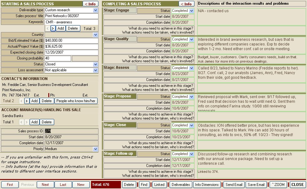 ProjectDeveloper.com sales crm example